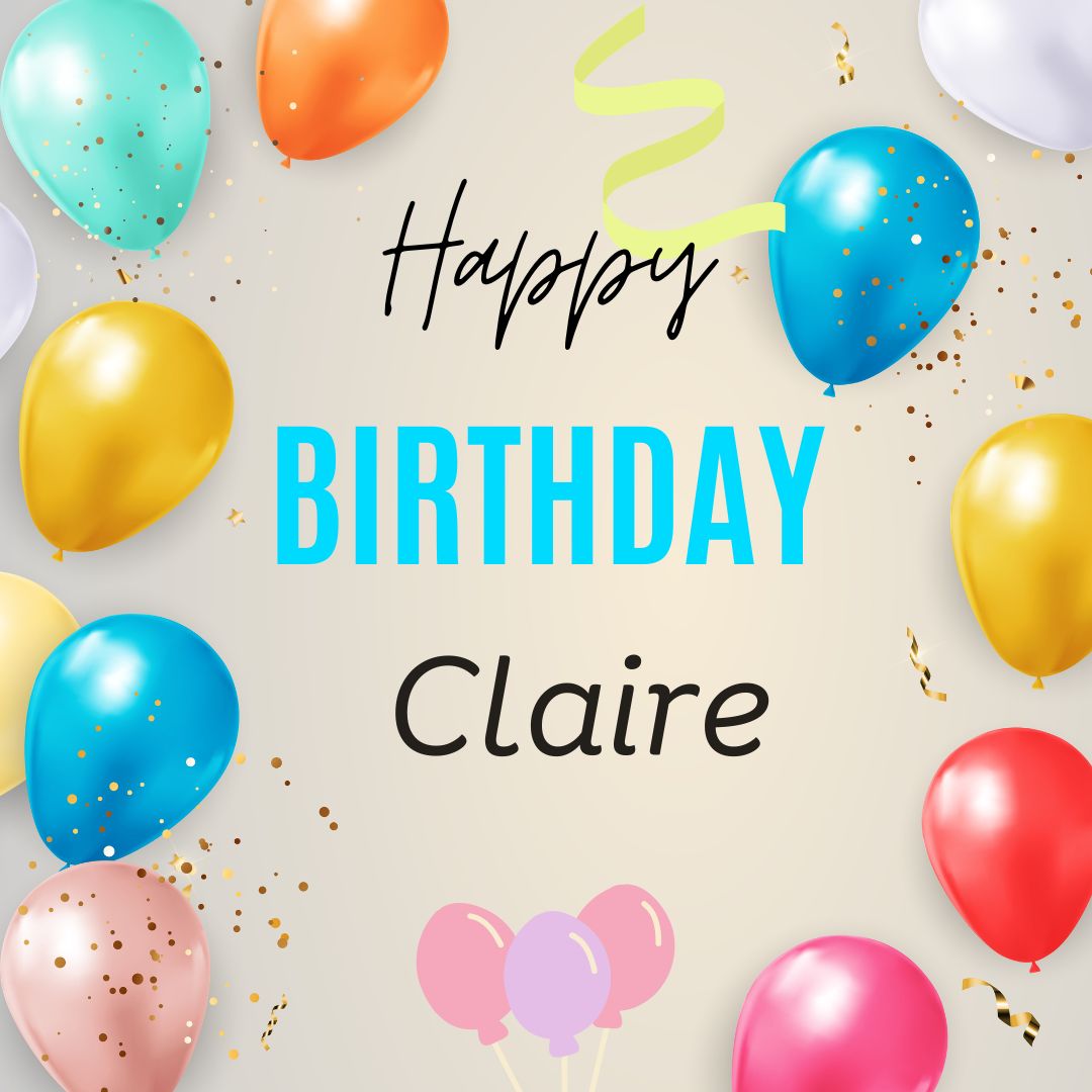 Happy Birthday Claire Images