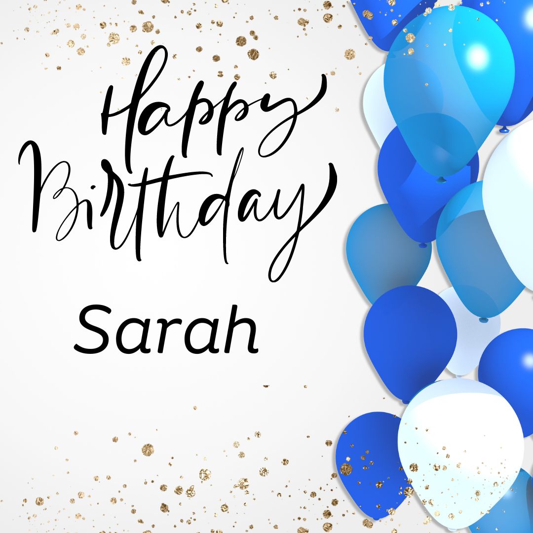 Happy Birthday Sarah Images