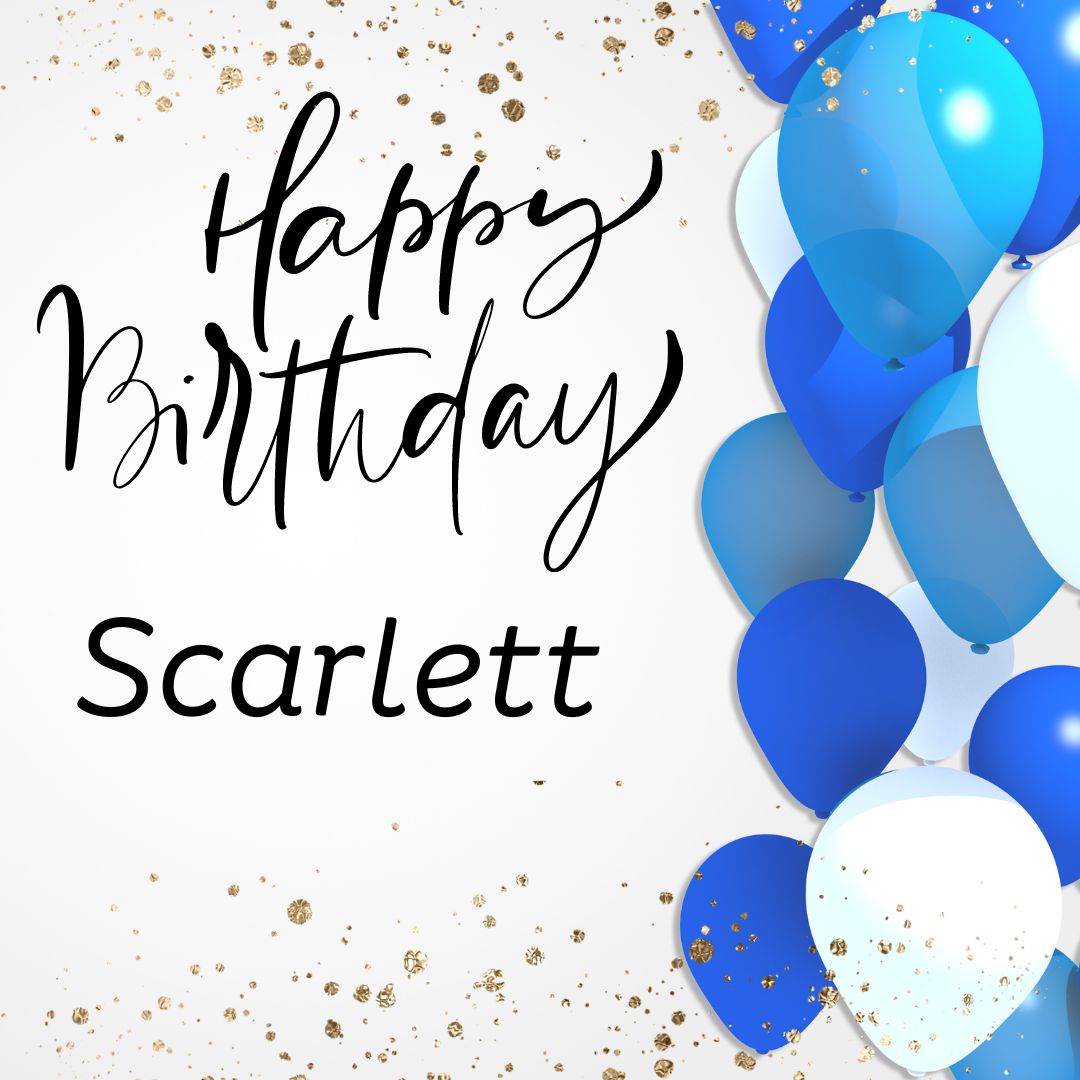 Happy Birthday Scarlett Images