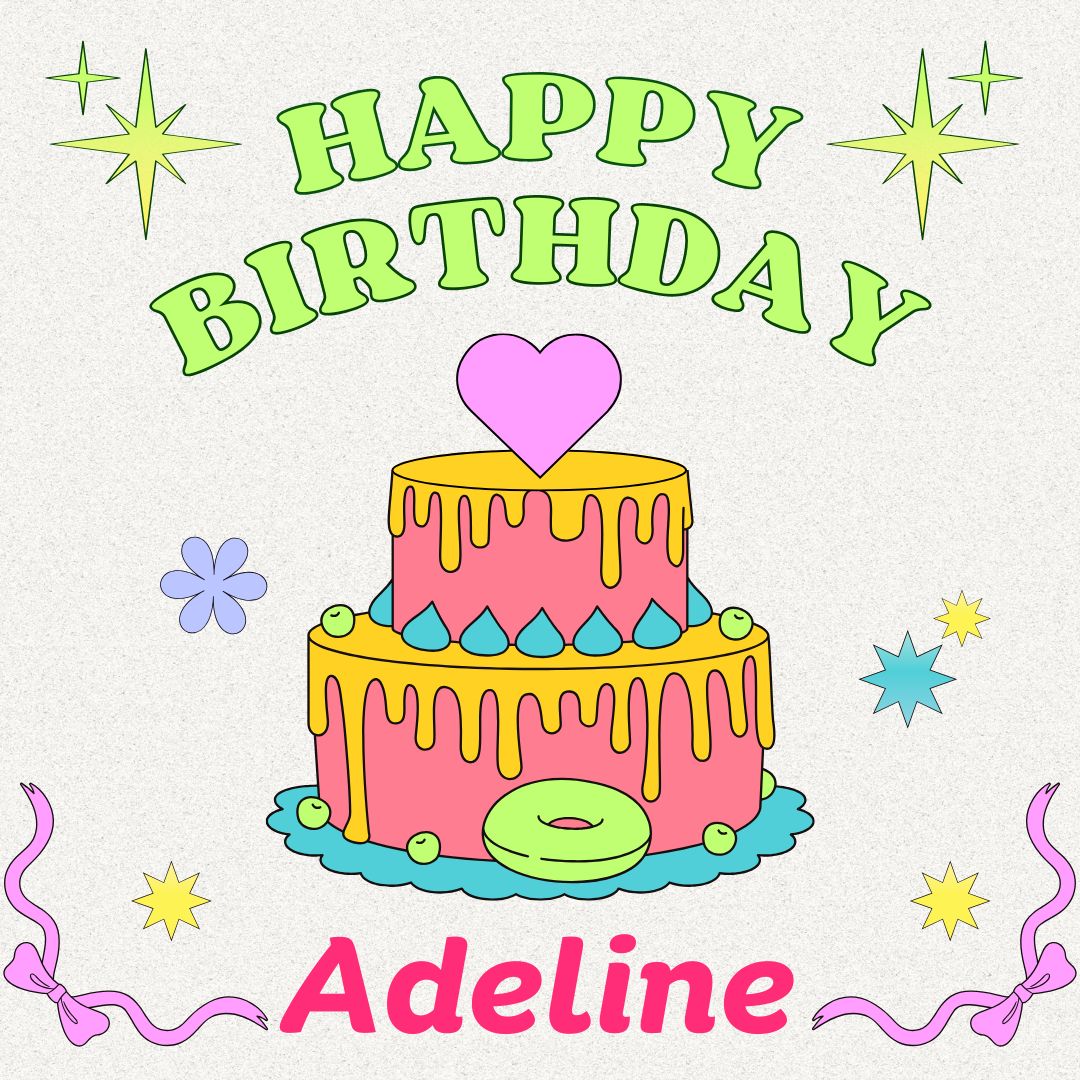 Happy Birthday Adeline Images