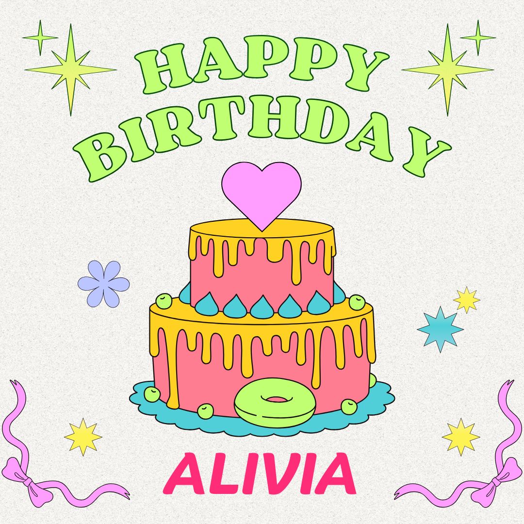 Happy Birthday ALIVIA Images