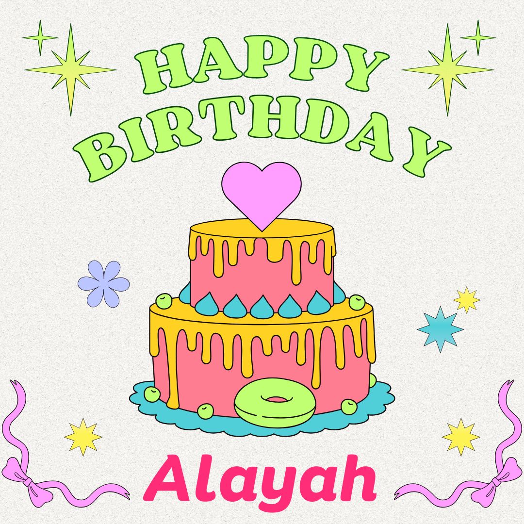 Happy Birthday Alayah Images